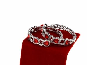 позолоченные серьги с эксклюзивным фианитом