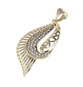 золотой кулон 18к блестящий ксюпин