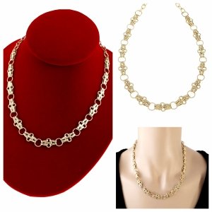 Золотая цепочка Знаменитости Позолоченное ожерелье 14K XUPING