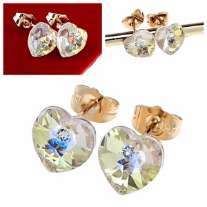 эксклюзивные серьги с позолотой swarovski