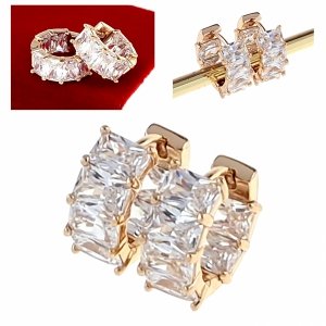 эксклюзивные серьги с позолотой swarovski