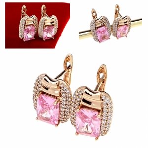эксклюзивные серьги с позолотой swarovski