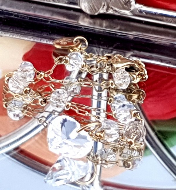 BRACELET GOLD CELEBRITY NEREZOVÁ OCEL