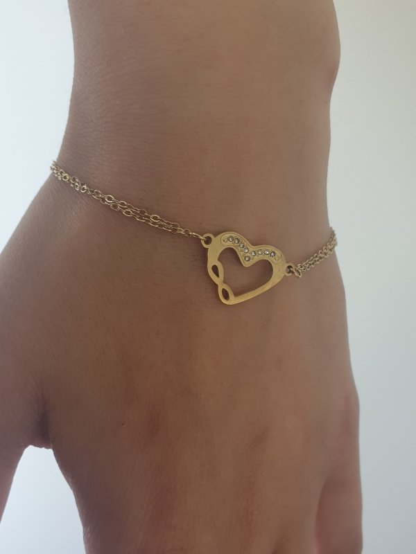 BRACELET GOLD CELEBRITY NEREZOVÁ OCEL