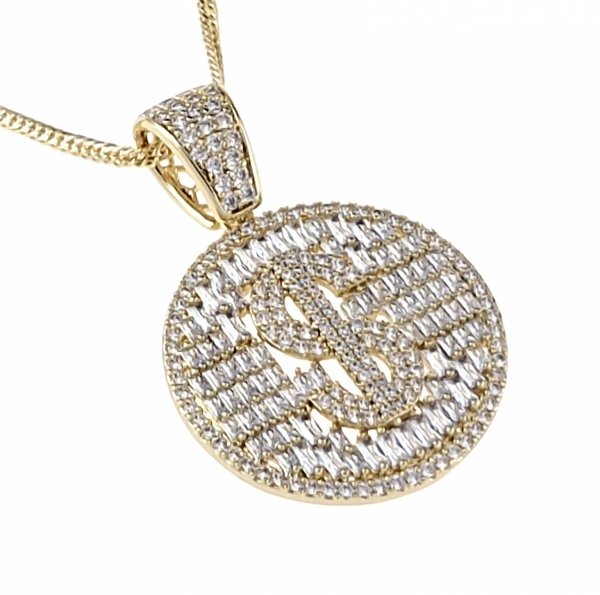 zlatý přívěsek 18k lesklý xuping
