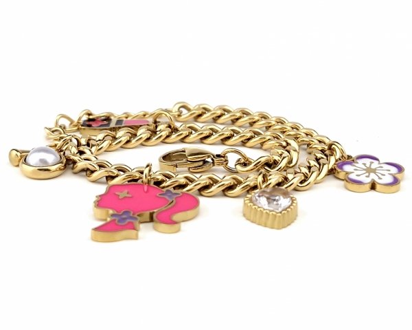 BRACELET GOLD CELEBRITY NEREZOVÁ OCEL