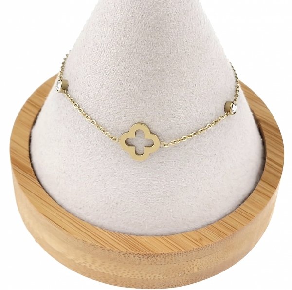 BRACELET GOLD CELEBRITY NEREZOVÁ OCEL
