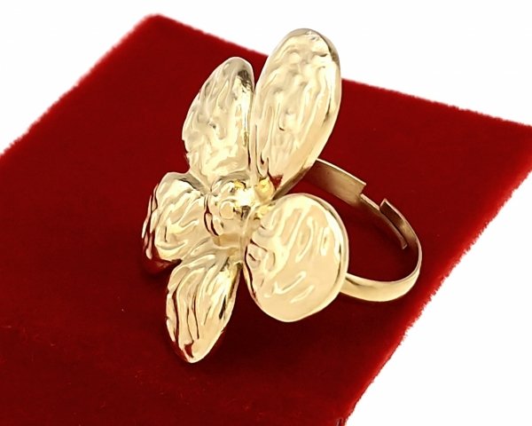 prstenec. 18,30 mm zlatá nerezová ocel