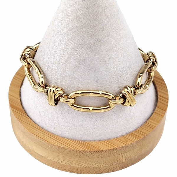 BRACELET GOLD CELEBRITY NEREZOVÁ OCEL