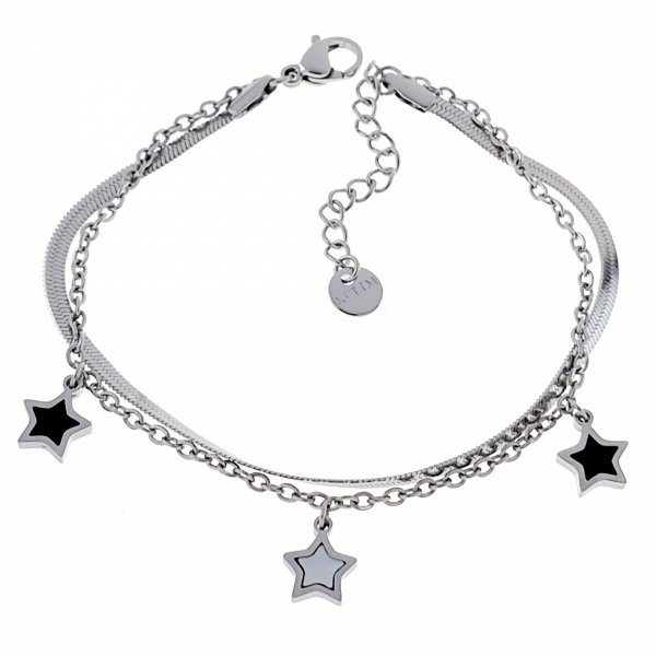 BRACELET GOLD CELEBRITY NEREZOVÁ OCEL