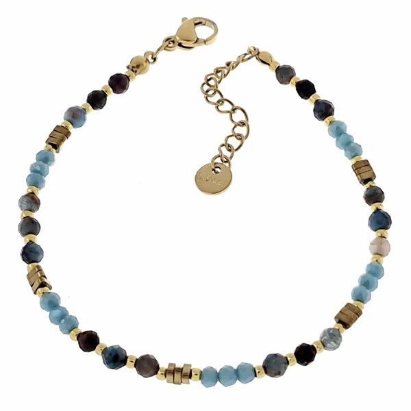 BRACELET GOLD CELEBRITY NEREZOVÁ OCEL