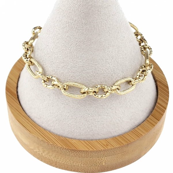 BRACELET GOLD CELEBRITY NEREZOVÁ OCEL