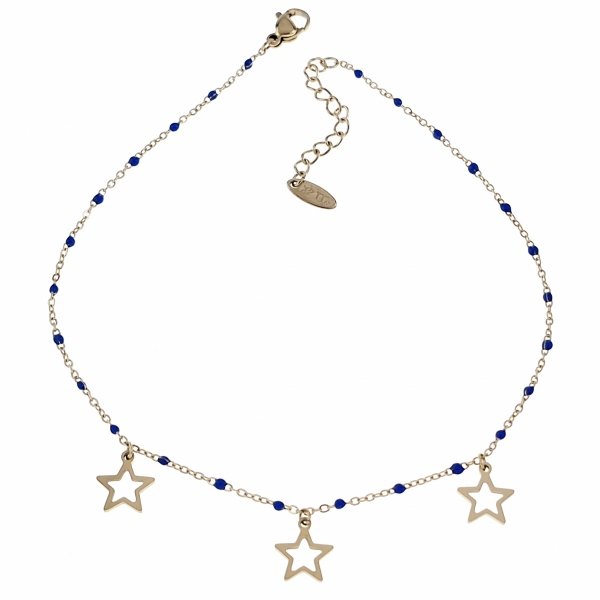 BRACELET GOLD CELEBRITY NEREZOVÁ OCEL