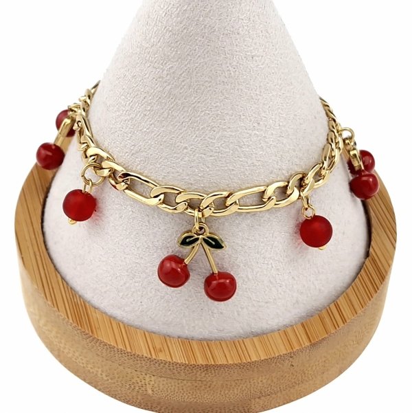 BRACELET GOLD CELEBRITY NEREZOVÁ OCEL