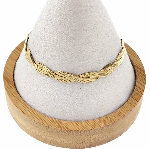 BRACELET GOLD CELEBRITY NEREZOVÁ OCEL