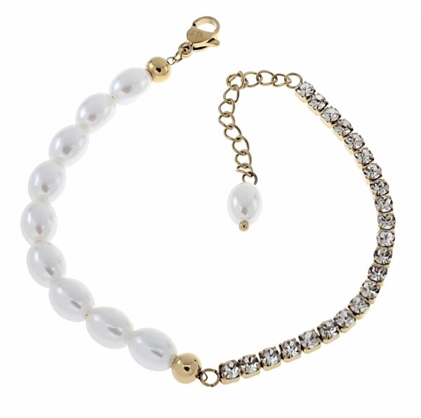 BRACELET GOLD CELEBRITY NEREZOVÁ OCEL