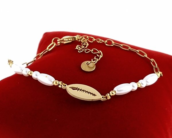 BRACELET GOLD CELEBRITY NEREZOVÁ OCEL
