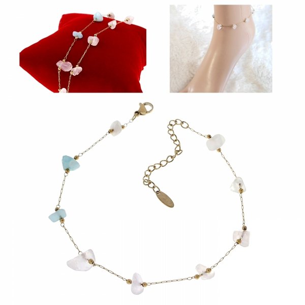 BRACELET GOLD CELEBRITY NEREZOVÁ OCEL