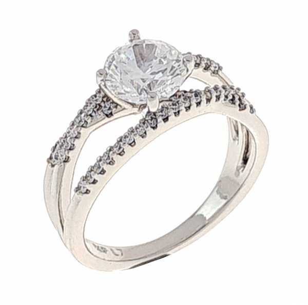 Goldring 17,00 mm. vergoldete Verlobung Xuping
