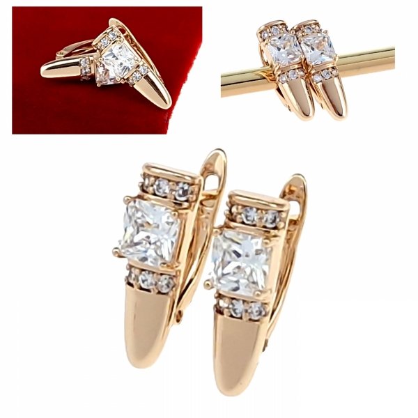 exklusive swarovski vergoldete ohrringe