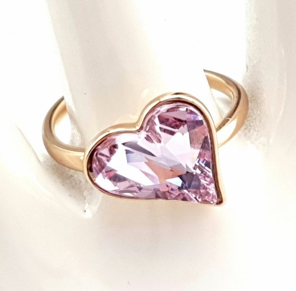 Goldring 18,00 mm. vergoldete Verlobung Xuping