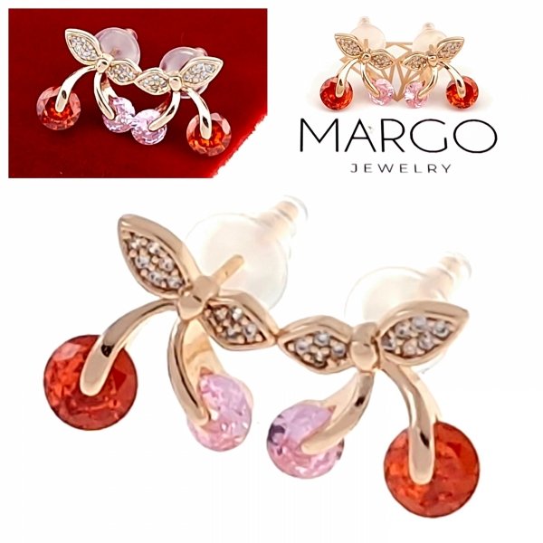 exklusive swarovski vergoldete ohrringe