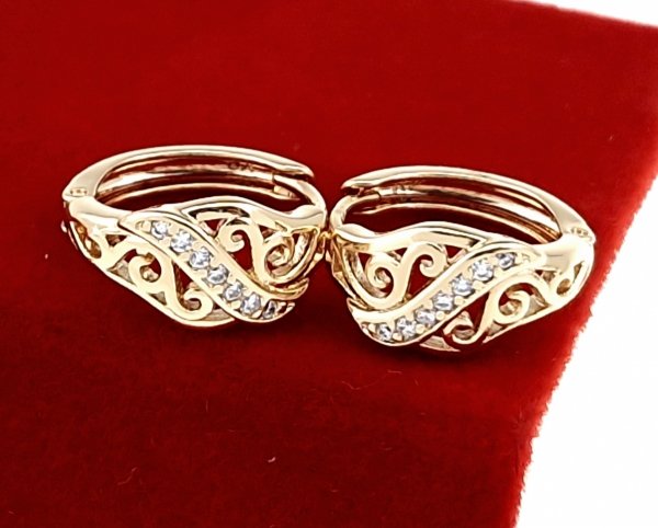 exklusive swarovski vergoldete ohrringe