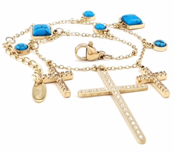 ARMBAND GOLD CELEBRITY EDELSTAHL