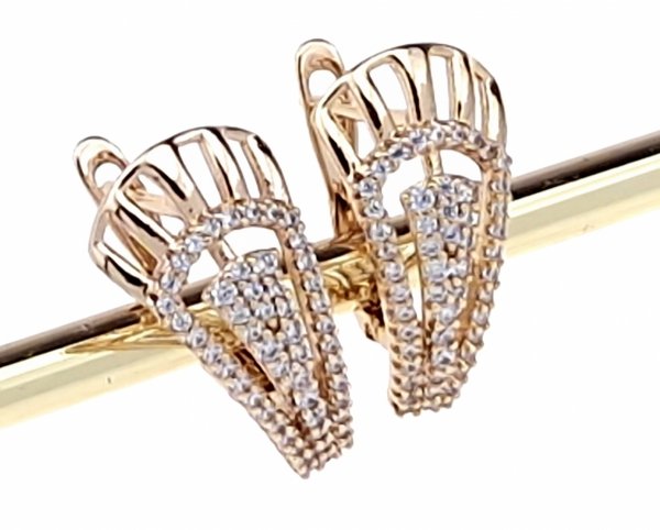 exklusive swarovski vergoldete ohrringe