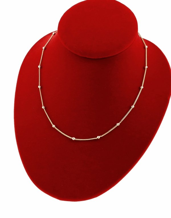 Gold vergoldete Kette 18 Karat Xuping