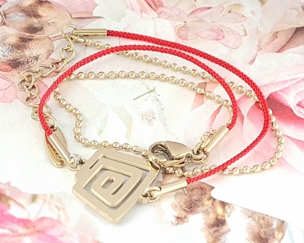 ARMBAND GOLD CELEBRITY EDELSTAHL