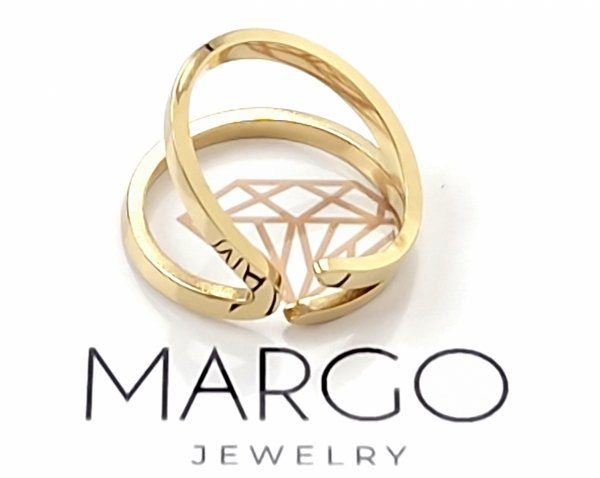 Ring 19,00 mm, goldener Edelstahl