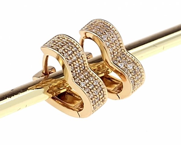 exklusive swarovski vergoldete ohrringe