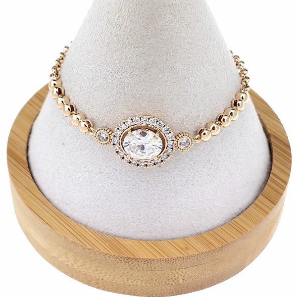 Armband aus 18 Karat vergoldetem Gold