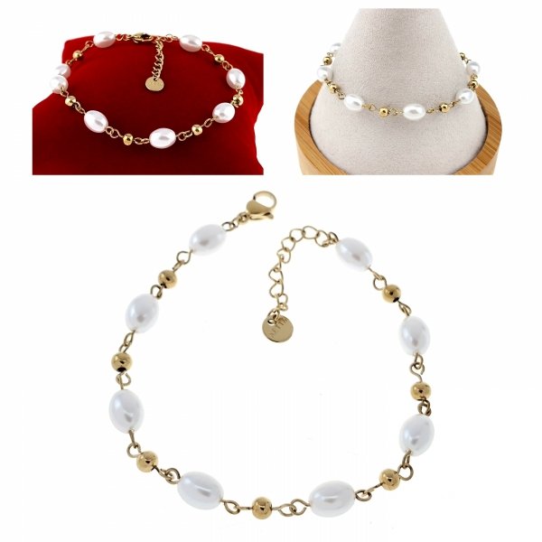 ARMBAND GOLD CELEBRITY EDELSTAHL
