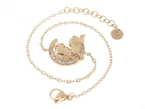 ARMBAND GOLD CELEBRITY EDELSTAHL