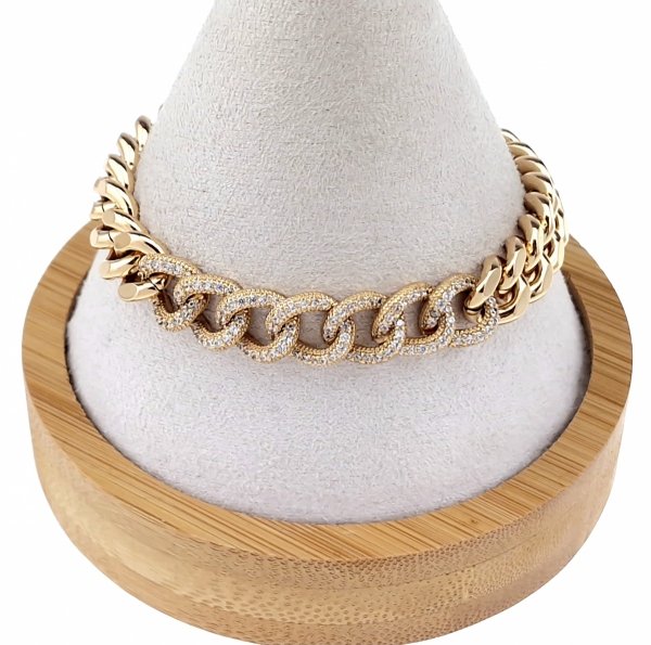 Armband aus 18 Karat vergoldetem Gold