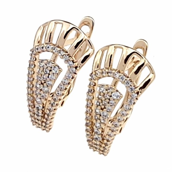 exklusive swarovski vergoldete ohrringe