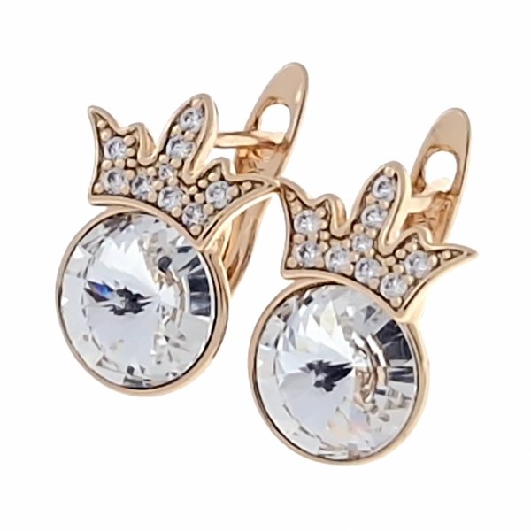 exklusive swarovski vergoldete ohrringe