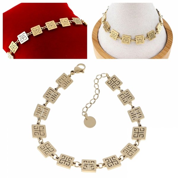 ARMBAND GOLD CELEBRITY EDELSTAHL