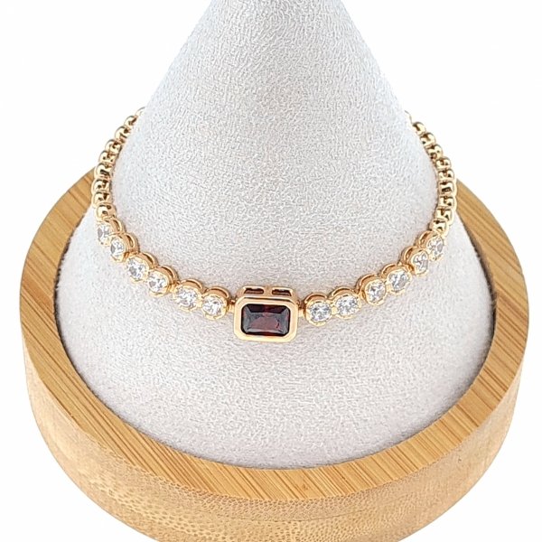 Armband aus 18 Karat vergoldetem Gold