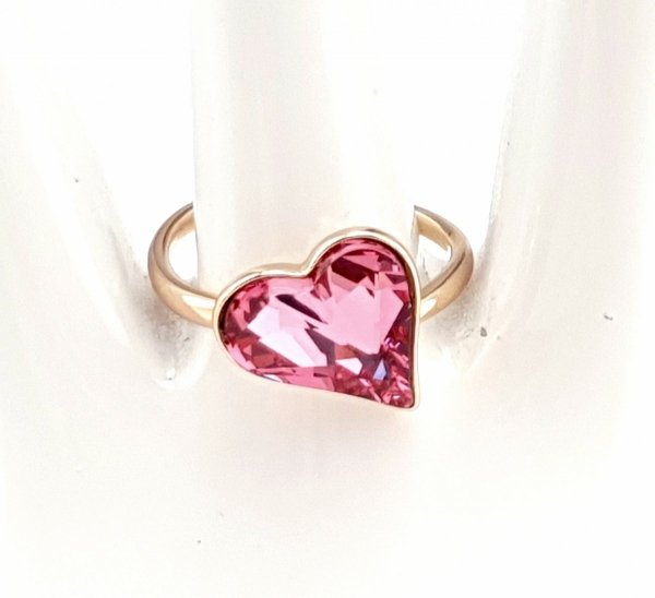 Goldring 17,60 mm. vergoldete Verlobung Xuping