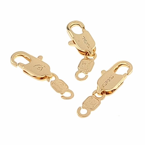 VERGOLDETER KARABINER 12MM FÜR ARMBAND ODER KETTE