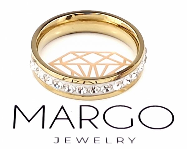 Ring 19,00 mm, goldener Edelstahl