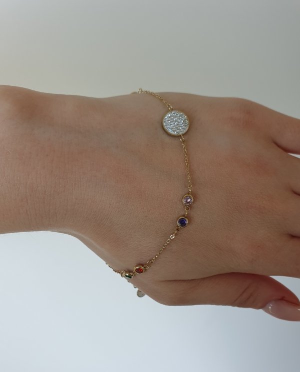 ARMBAND GOLD CELEBRITY EDELSTAHL