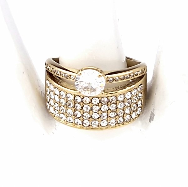 Ring 19,00 mm, goldener Edelstahl