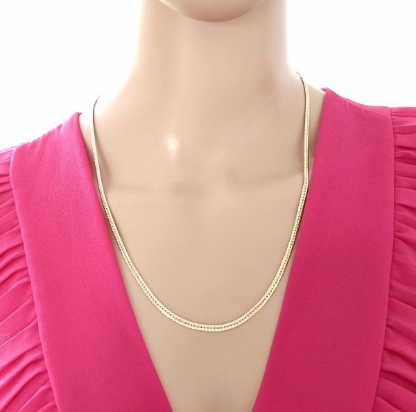 Gold vergoldete Kette 18 Karat Xuping