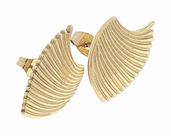 goldene Ohrringe aus Edelstahl