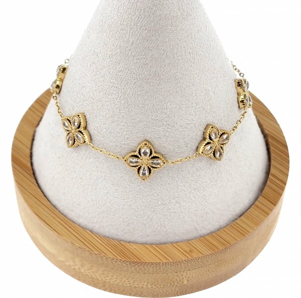 ARMBAND GOLD CELEBRITY EDELSTAHL