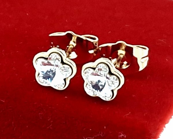 exklusive swarovski vergoldete ohrringe